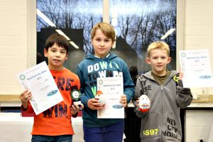 (v.l.) Taiyo van Loock, Jan Philipp Probst, Michel Spahl Ehrung der Meister