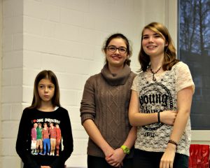 Julia Bannasch, Hannah Gerner und Annkatrin Pieper Ehrung der Meister